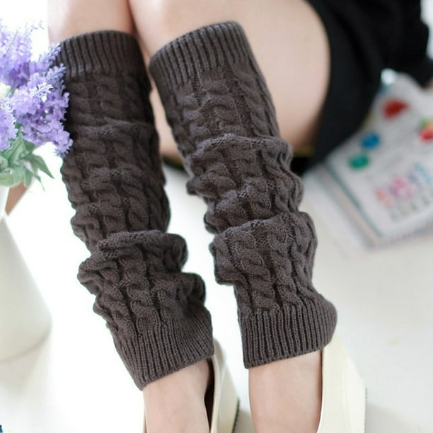 Buy Hand Knitted Long Leg Warmers Cable Knit Leg Warmer Boot Cuffs