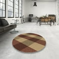 thumbnail image 4 of Ahgly Company Machine Washable Indoor Rectangle Transitional Bronze Brown Area Rugs, 2' x 5', 4 of 7