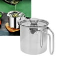 thumbnail image 3 of Olla de Filtrado de Aceite de Acero Inoxidable Recipiente de Aceite para Alimentos de Cocina con Colador de Malla Fina y Tapa Olla Grande de Almacenamiento de ANGGREK Otros, 3 of 8