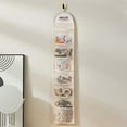 thumbnail image 5 of ievspot Wall-mounted Storage Bag Hairpins Socks Underwear Storage Pouch Home Dorm Back of The Door Hanging Organizer, 5 of 8