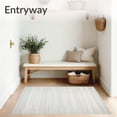 thumbnail image 3 of ODIKA 5'x7' Machine Washable Non-Slip Area Rug, Sleek Welcome Absorbent Non Slip Indoor Floor Profile High Traffic Rug, White, 103668, 3 of 7
