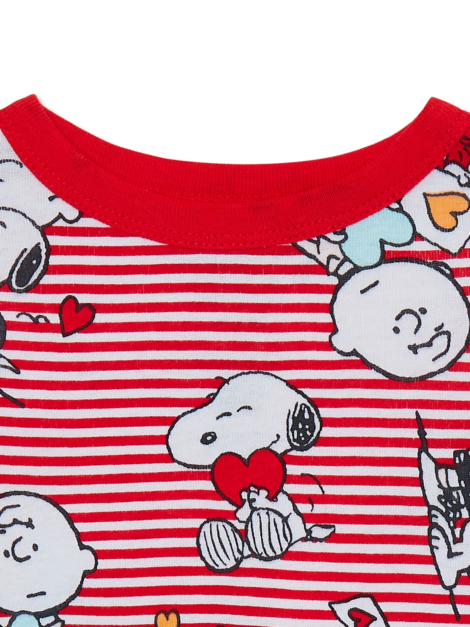 Peanuts Toddler Unisex Valentine's Day Pajama Set, 2-Piece, Sizes 12M-5T