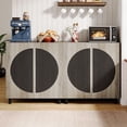 thumbnail image 4 of 63-Inch Sideboard Buffet Cabinet with Storage, Kitchen Buffet Storage Cabinet with Adjustable Shelf, 4 of 6