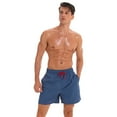 thumbnail image 3 of Bañador de hombre de secado rápido con bolsillos Shorts de baño repelentes al agua, 3 of 7
