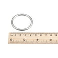 thumbnail image 4 of Unique Bargains 316 Acier Inoxydable Anneau Rond 35mm ID 4mm d'Épaisseur 4 Pack, 4 of 5