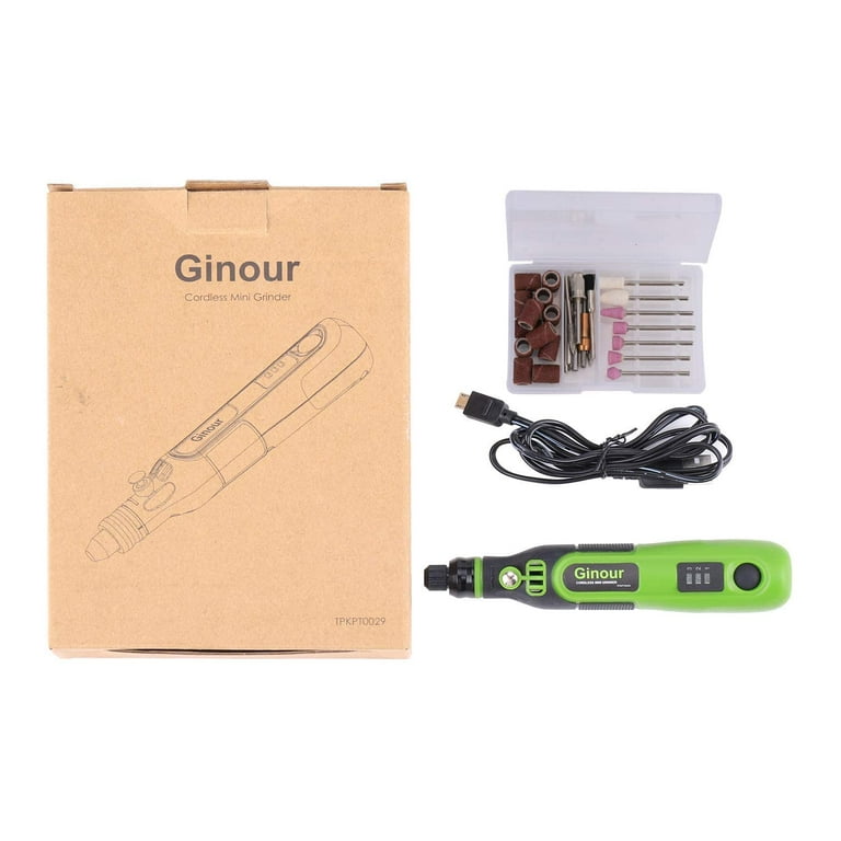 RUSUO Mini Grinder Tool,Multifunctional Mini Handheld Electric Grinder Set  6000-15000rpm Power Rotary Tool Kit Rechargeable 3 in 1 Polisher Driller