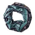 thumbnail image 4 of Peach Couture Chic Graphic Paisley Printed Infinity Loop Scarf Various Colors, 4 of 10