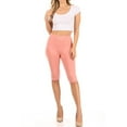 thumbnail image 4 of Women's Lightweight Solid Casual High Waist Running Yoga Daily Workout Capri Leggings, 4 of 5