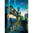 thumbnail image 3 of Pósteres e impresiones en lienzo de arquitectura de Sakura con paisajes callejeros japoneses, pinturas de arte mural para decoración del hogar y sala de estar moderna, 3 of 5