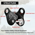 thumbnail image 5 of Climbing Ascender Rope Grab Fall Protection Belay Device Tree Climbing Gear Rappelling Equipment Rope Ascender for Rock Climbing Mountaineering Arborist Caving Rescue Aerial Work 8-12 mm Ropes, 5 of 8