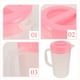 thumbnail image 2 of Contenedor de almacenamiento de bebidas de gran capacidad jarra resistente al calor jarra de plástico jugo de plástico tetera de tetera para el hogar con tapa (rosa), 2 of 6