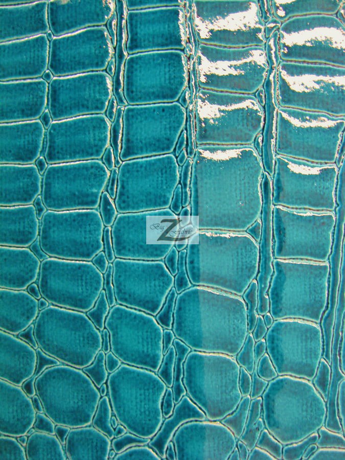 Vinyl Faux Fake Leather Pleather, Turquoise Leather Fabric