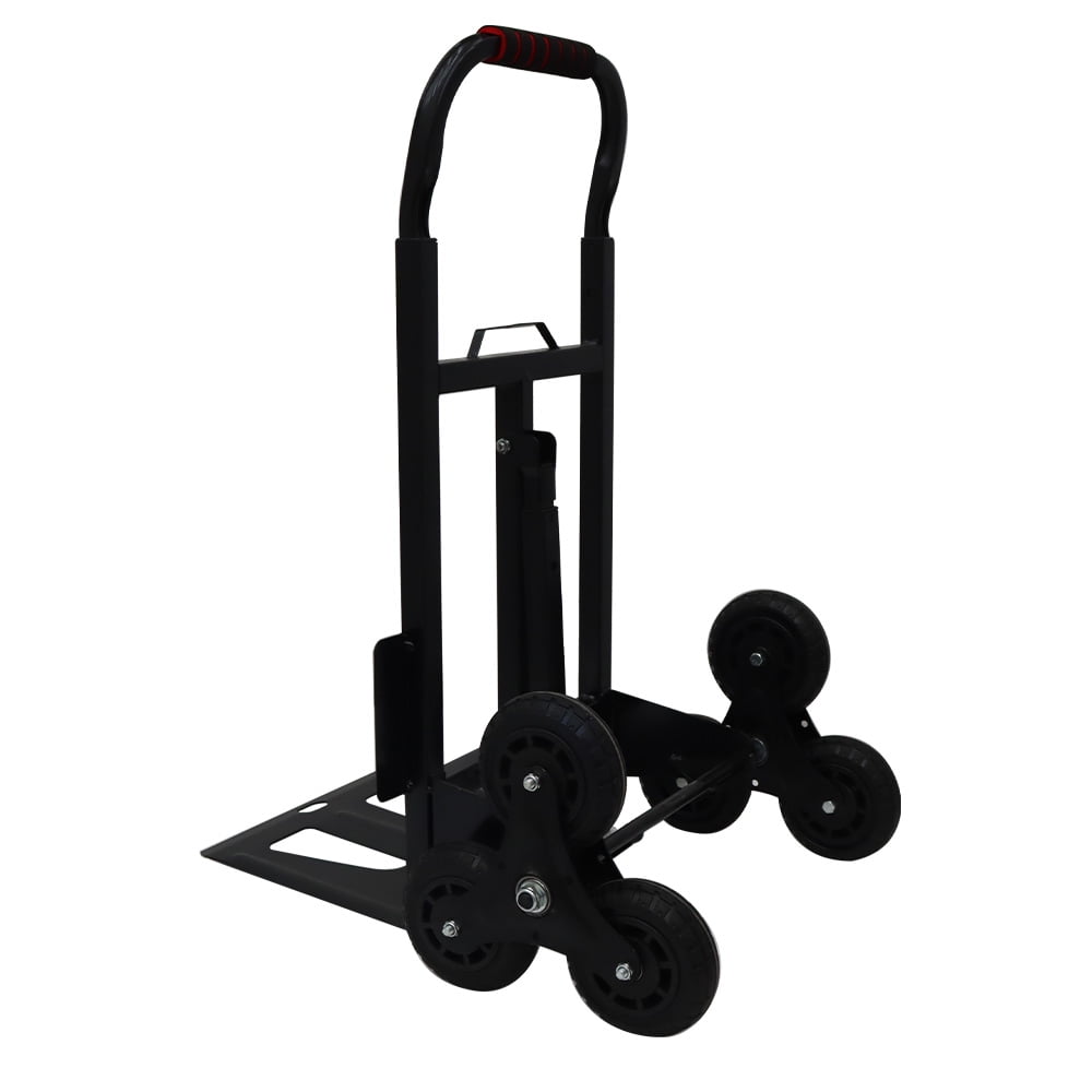Stair Climbing Cart Foldable Handcart Portable Hand Truck 6 Wheel Climbing Stairs Hand Trolley