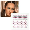 thumbnail image 4 of Unique Bargains 1 Pc Charming Face Rhinestone Stickers for Concert Red, 4 of 5