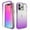 Purple, variant on ELEHOLD for iPhone 15 Plus Clear Case,Gradient Clear Shockproof Flexible Bumper Transparent Non-Yellowing Slim Lightweight 2 in 1 Protective Case for Apple iPhone 15 Plus,Purple