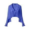 thumbnail image 6 of Cardigans for Women Cover up Swimsuits Summer Long Sleeve Fashion Sheer Chiffon Cardigan Thin Shawl Top Coat, 6 of 7