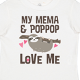 thumbnail image 4 of Inktastic Mema and Poppop Love Me Girls Sloth Girls Toddler T-Shirt, 4 of 5