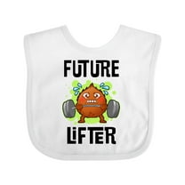 Inktastic Weightlifting Funny Future Lifter Boys or Girls Baby Bib