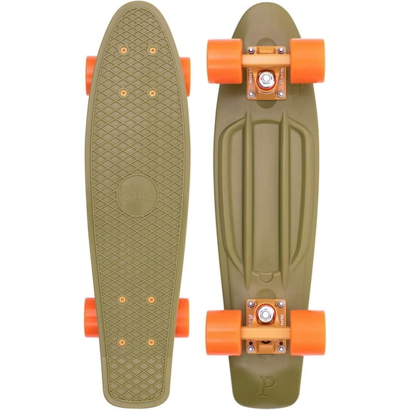 Penny Australia, 22 Inch Burnt Olive Penny Board, The Original Plastic Skateboard