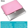 thumbnail image 4 of Funda para portátil Naukay de neopreno rosa de 14 pulgadas, resistente al agua, 4 of 7
