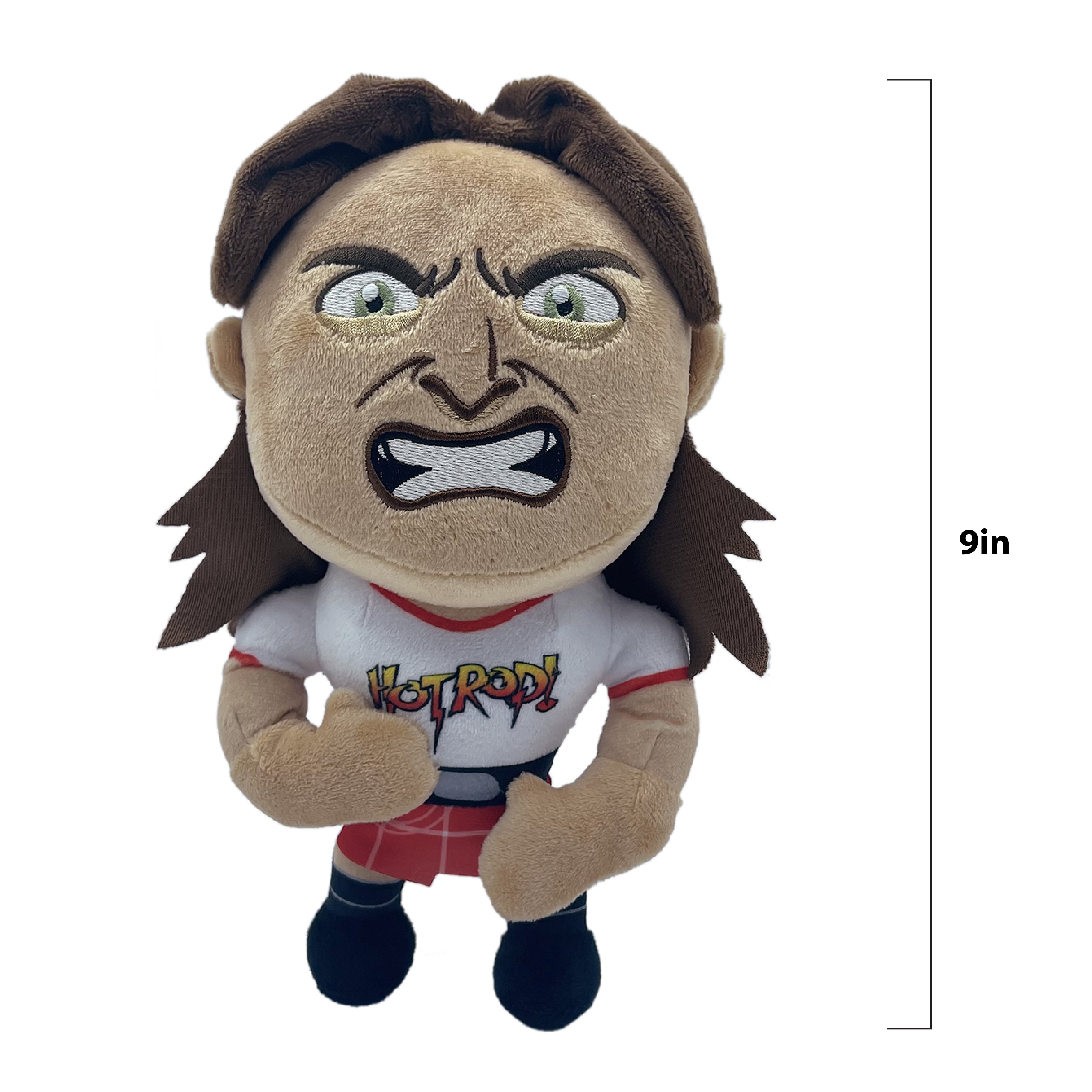 WWE 9" Plush "Rowdy" Roddy Piper, Stuffed Action Figure, Children Ages 3+