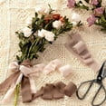 thumbnail image 3 of Nvzi Cinta de gasa para manualidades - Negra, 3 rollos de cinta con borlas de 4 cm de ancho x 49,5 m de largo, ideal para envolver ramos de novia, regalos y decoraciones para fiestas., 3 of 5