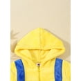 thumbnail image 4 of Suealasg Kids Toddler Boy Girl Fleece Romper Hooded Full Length Jumpsuit Bodysuit Snowsuit Outfits Fall Winter Outwear Clothes, 4 of 8