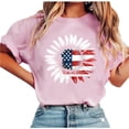 thumbnail image 5 of AnuYalue American Flag Shirts for Women 4th of July Graphic Tees Patriotic T-Shirts Casual Loose Fit Tops, 5 of 5