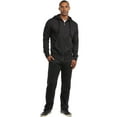 thumbnail image 4 of Men's Light Weight Fleece Open Bottom Sweatpants with Pockets, Black 2XL, 1 Pack, 4 of 4