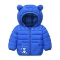 thumbnail image 6 of Gubotare Jackets for Girls Snow Baby Puffer Jacket Hooded Light Winter Coats Zipper Up Down Coats Outwear for Toddler Boys Girls 4T 5T (Blue,4-5 Years), 6 of 6