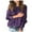 Purple, variant on Entyinea Sweater Women Soft Crewneck Long Sleeve Hollow Cable Knit Pullover Sweaters