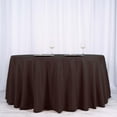 thumbnail image 3 of Efavormart Round Tablecloth, 120 Inch Stain & Wrinkle Resistant Washable Table Cloth, Decorative Polyester Fabric Table Cover for Banquet, Wedding, Dining - CHOCOLATE, 3 of 10