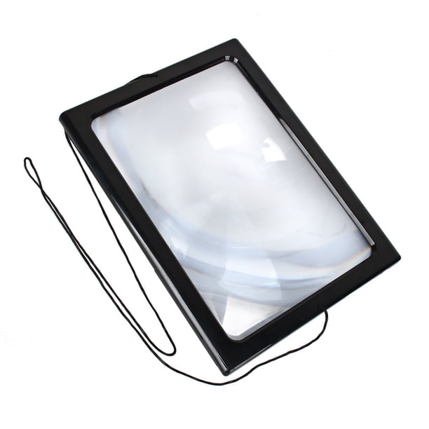 Lupa Con Luz LED Página Grande A4 Manos Libres 3x Lupa Lupa Para Lectura