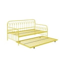 thumbnail image 3 of Novogratz Bright Pop Metal Daybed with Roll Out Trundle, Yellow, Twin, 3 of 16