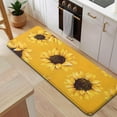 thumbnail image 5 of Yellow Sunflower Pattern Kitchen Rug Mat,Kitchen Runner Rugs Non Skid Washable,Decorative Kitchen Floor Mats for Kitchen,Sink,Laundry,17"x47.2", 5 of 7