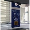 thumbnail image 6 of 4 Pack - Clear Handicap Parking Placard Protective Holders - Rear View Mirror Disability Permit Hanger - Hard Flexible Plastic Construction - by Specialist ID, 6 of 9