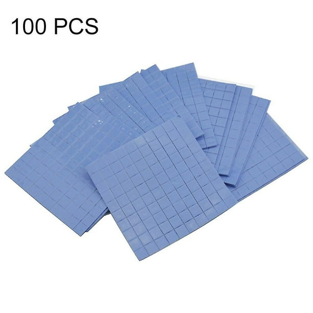 100pcs 10x10x1mm Thermal Pad Gpu Heatsink Cooling Conductive Silicone Cushion-eyzi
