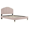 thumbnail image 2 of Modway Daisy Performance Velvet Queen Platform Bed, Multiple Colors, 2 of 3