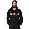 thumbnail image 3 of Funny Fathers Day Gift Dadzilla Men Big & Tall Graphic Hoodie Brisco Brands 4X, 3 of 6