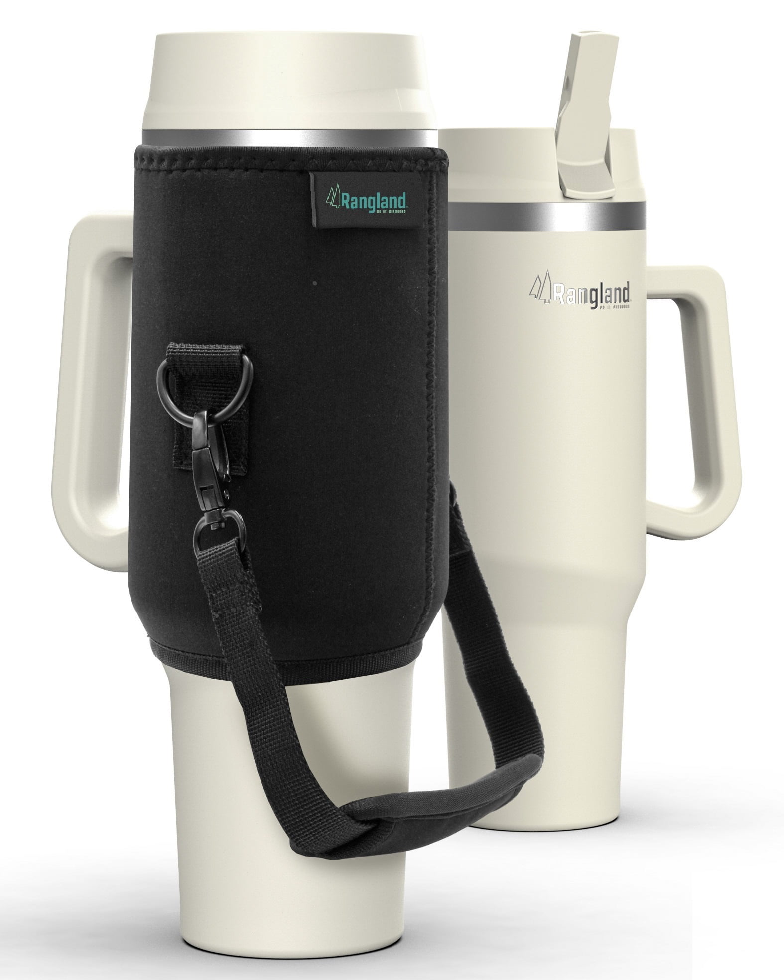 Leak-proof 40 oz Tumbler with Handle and Carrier Bag, Spill-proof