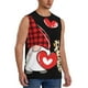 thumbnail image 2 of Fotbe Love Gnomes Men's Camiseta sin Mangas Estampada para Hombres, Playera Casual para Gimnasio, Entrenamiento, Playa-X-Large, 2 of 7