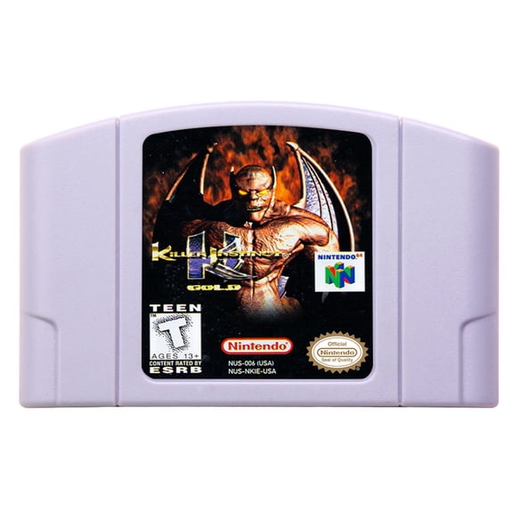 Video Games Compatible for the n64 console, replacement cartridge for Killer Instinct Gold NTSC