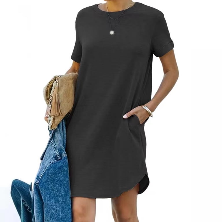 knee length dresses for ladies Wholesale Black Floral Dress