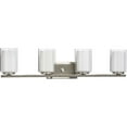 thumbnail image 4 of P300218-009-Progress Lighting-Mast - 4 Light - Cylinder Shade in Coastal style - 33.88 Inches wide by 7.75 Inches high-Brushed Nickel Finish, 4 of 7