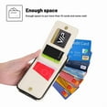 thumbnail image 3 of VENINGO for iPhone 16 Pro Wallet Case 6.3" with Ring Holder, Zipper Wallet Slot PU Leather Holder Magnetic Lock Lightweight Shockproof Full Body Protective Cover for iPhone 16 Pro, White, 3 of 8