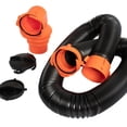 thumbnail image 3 of Conjunto ensamblado de manguera de alcantarillado para vehículos recreativos Los accesorios de tecnología TPE de primera incluyen un accesorio Negro extendido 45 m Macarena Codo giratorio de manguera, 3 of 8