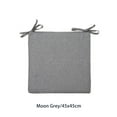 thumbnail image 2 of Seat Cushion Summer Simple Style Breathable Heavy Duty Modern Square Solid Color Computer Chair Sitting Cushions Pad Grey 45x45cm, 2 of 10