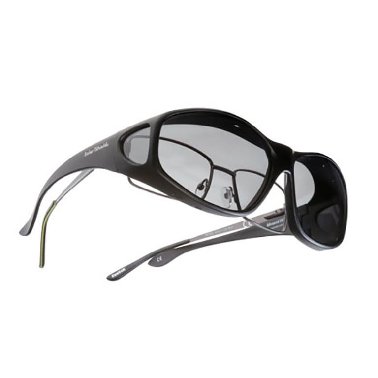 Solar Shield Dioptics Rectangle Fits-Over Sunglasses, Black photo 2