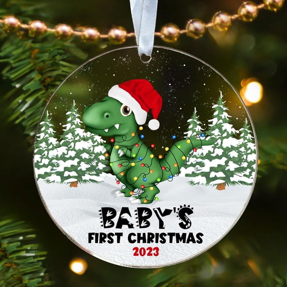 First Christmas Baby Boy - Babys First Christmas Ornament 2023 Boy - First Christmas Baby Boy Ornament - My First Christmas Baby Boy - Baby's First Christmas Ornament 2023 - Acrylic Baby Boy Ornament