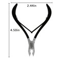 thumbnail image 4 of Professional Cuticle Trimmer Nail Cuticle Cutter Stainless Steel Cuticle Nippers with Sharp Blades of Cuticle Remover Clippers Manicure Tools Double Spring - Pedicure Nail Tools (Black - 4 Pack), 4 of 7